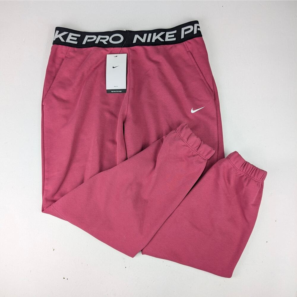 Nike Pro Youth Girls XL Dri-Fit Fleece Jogger Sweatpants - Sweet Beet